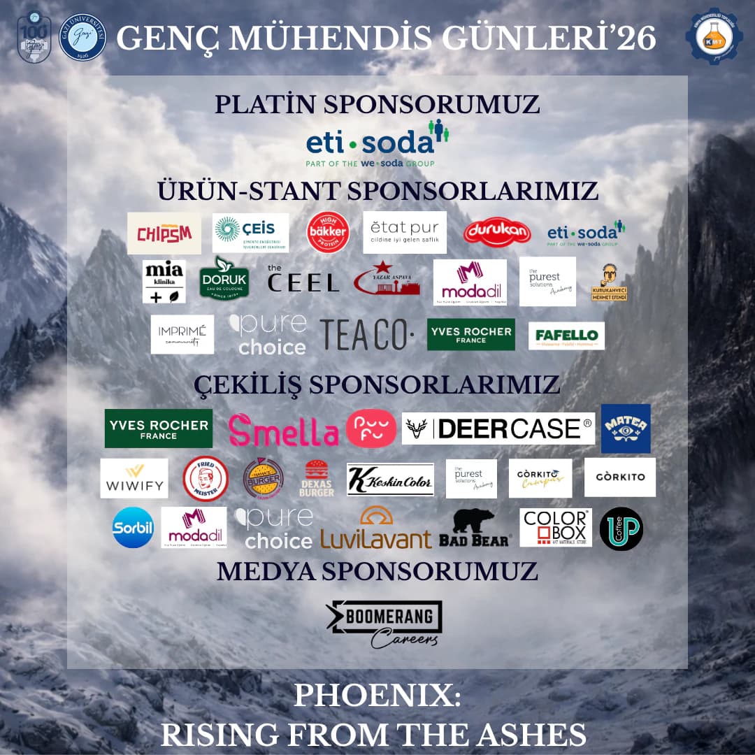 Genç Mühendis Günleri ’26 — Sponsorlarımız