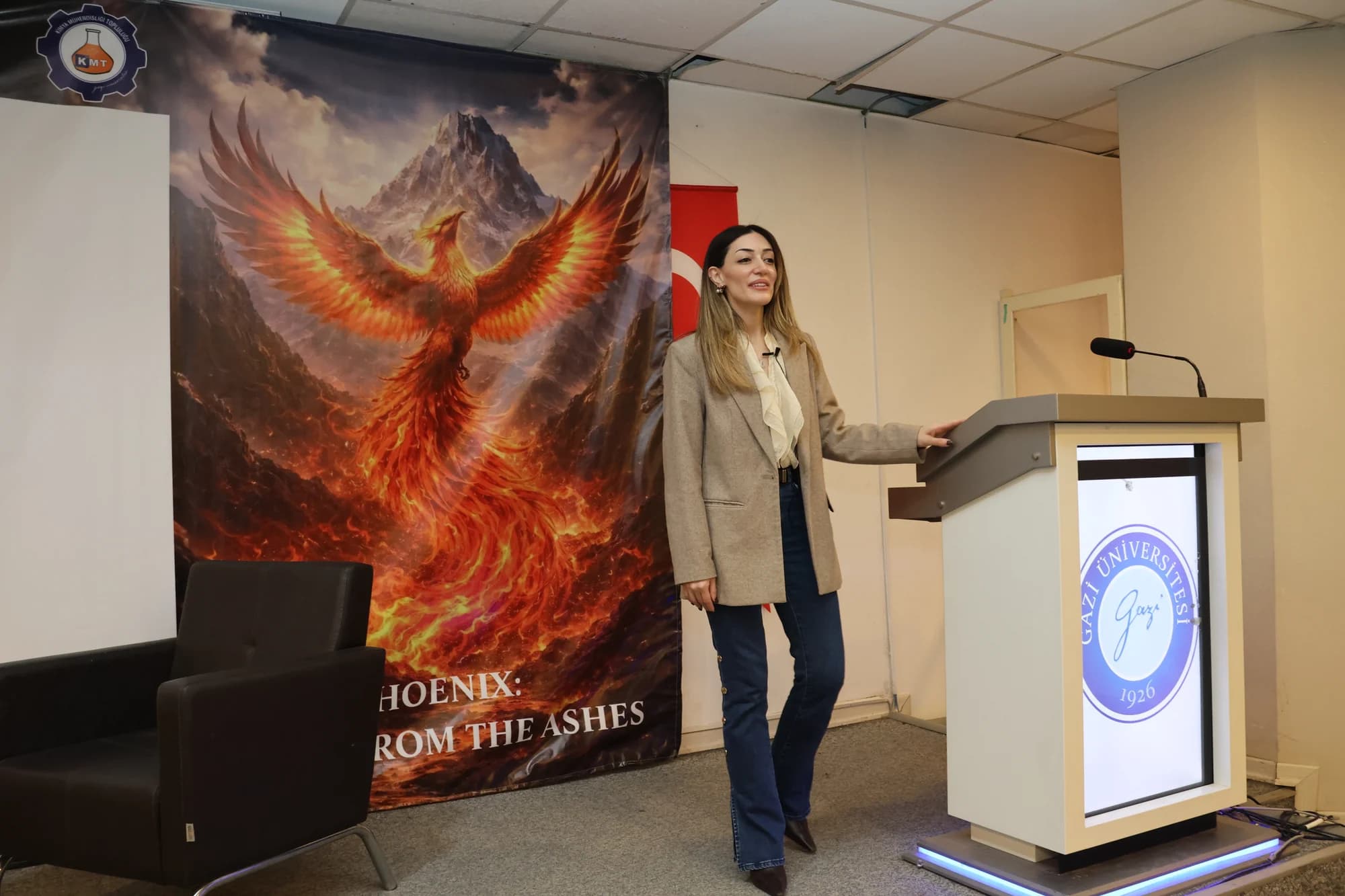 Etkinlik sahnesinden bir kare