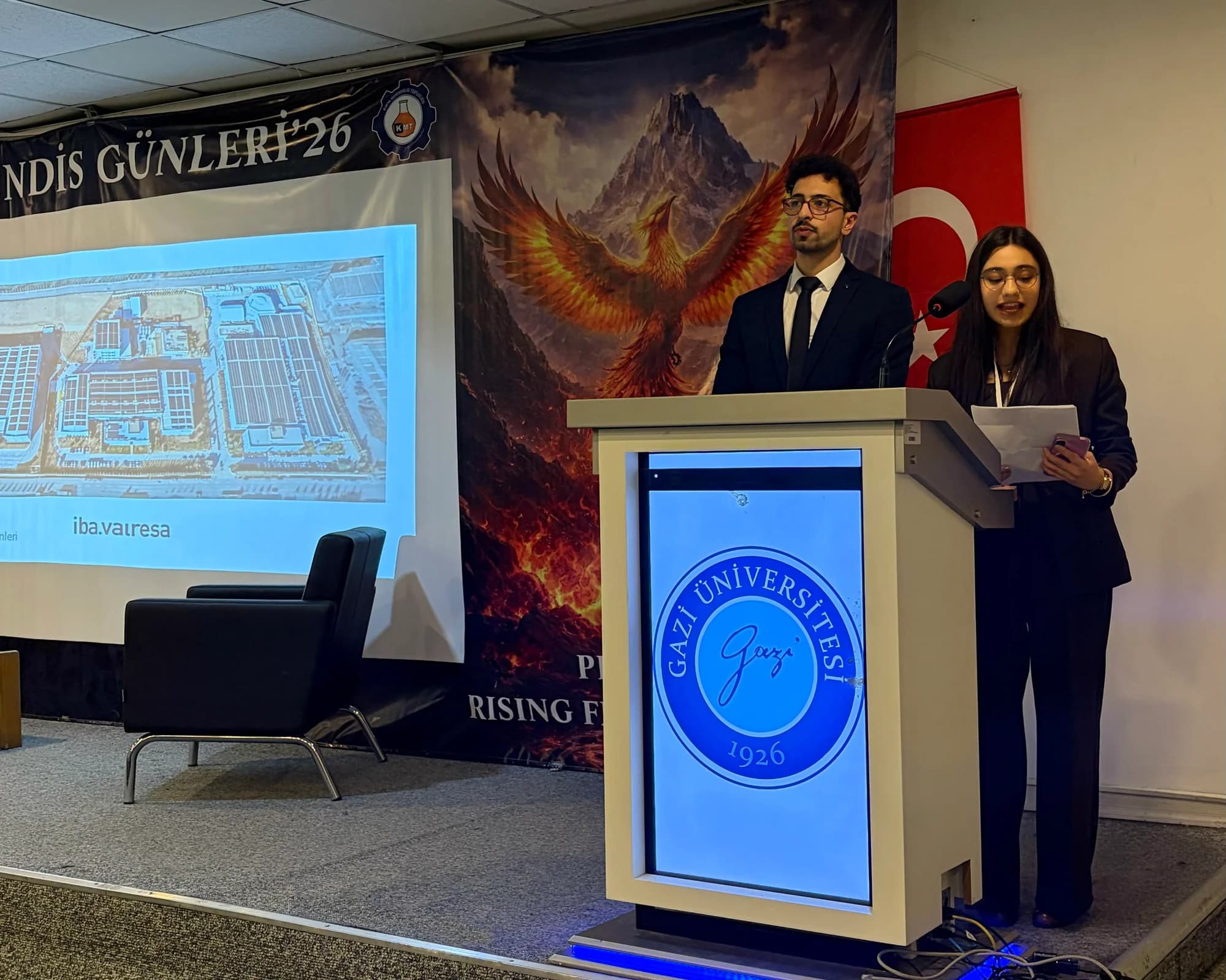 Etkinlik sahnesinden bir kare
